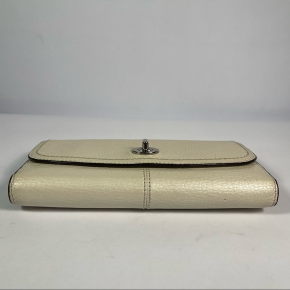 Coach Park Leather Checkbook Wallet Turnlock closure F49164 - Picture 6 of 16